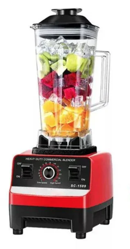 Blender Profesional de bucatarie 2 in 1 de 2.5L motor din cupru 15 viteze 4500W